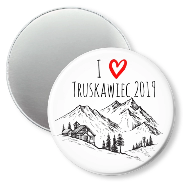 przypinka magnes I love Truskawiec