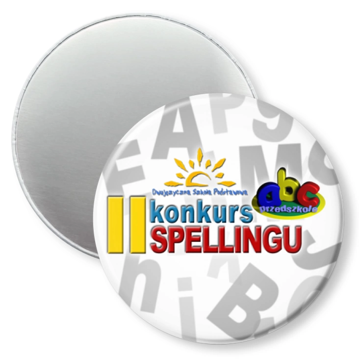 przypinka magnes II konkurs spellingu