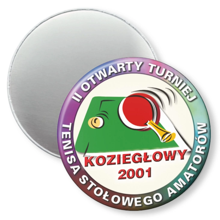 przypinka magnes II Otwarty Turniej Tenisa Stołowego Amatorów