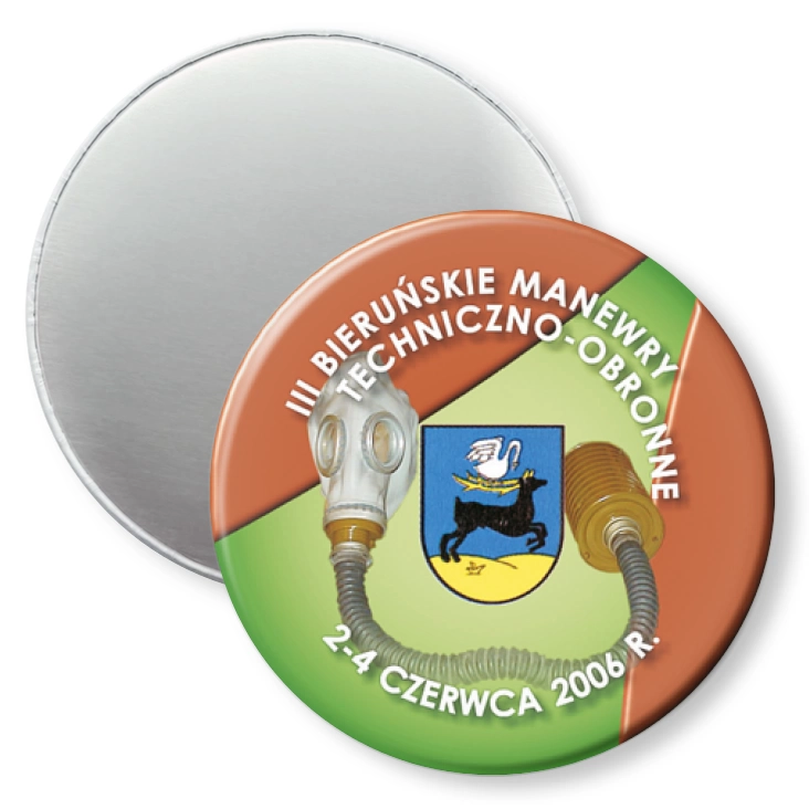 przypinka magnes III Bieruńskie Manewry Techniczno - Obronne
