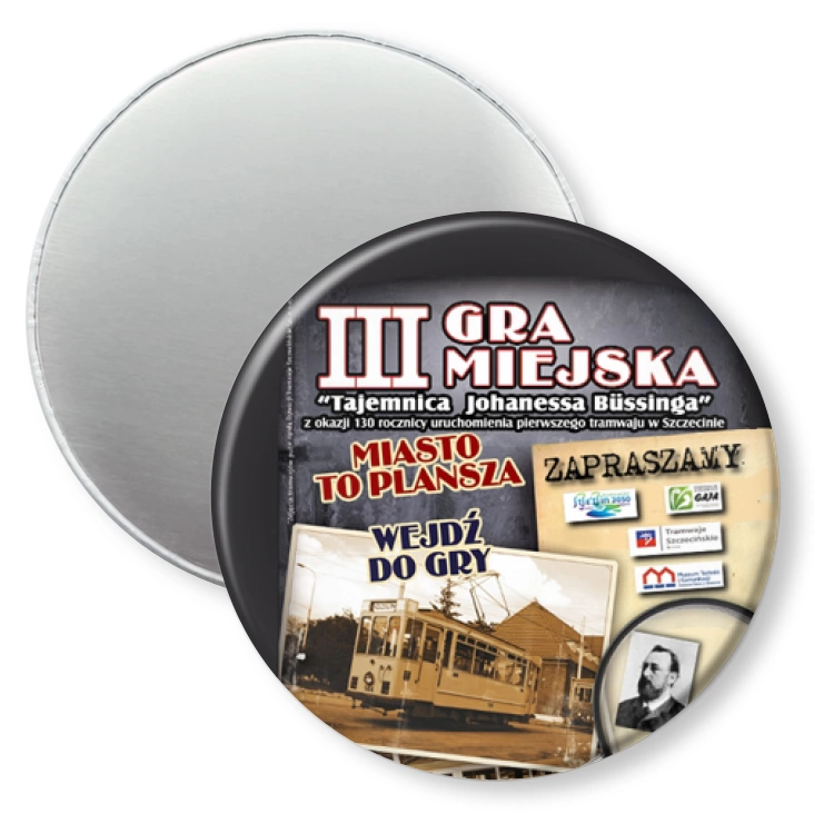 przypinka magnes III Gra Miejska w Szczecinie
