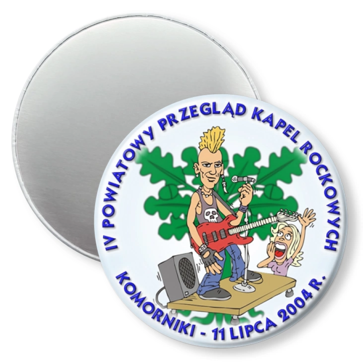 przypinka magnes IV Powiatowy Przegląd Kapel Rockowych