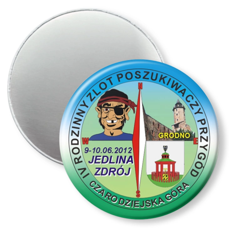 przypinka magnes IV Rodzinny Zlot Poszukiwaczy Przygód
