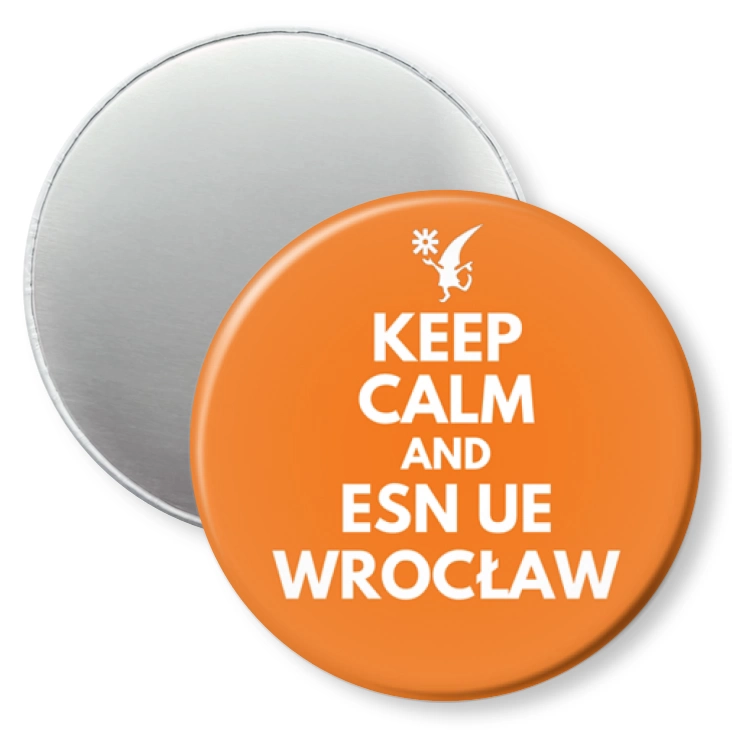 przypinka magnes Keep calm and ESN