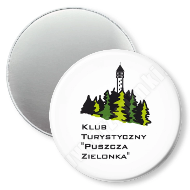przypinka magnes Klub turystyczny Puszcza Zielonka