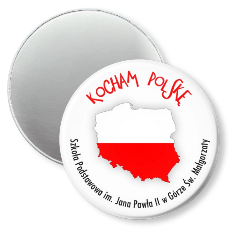 przypinka magnes Kocham Polskę