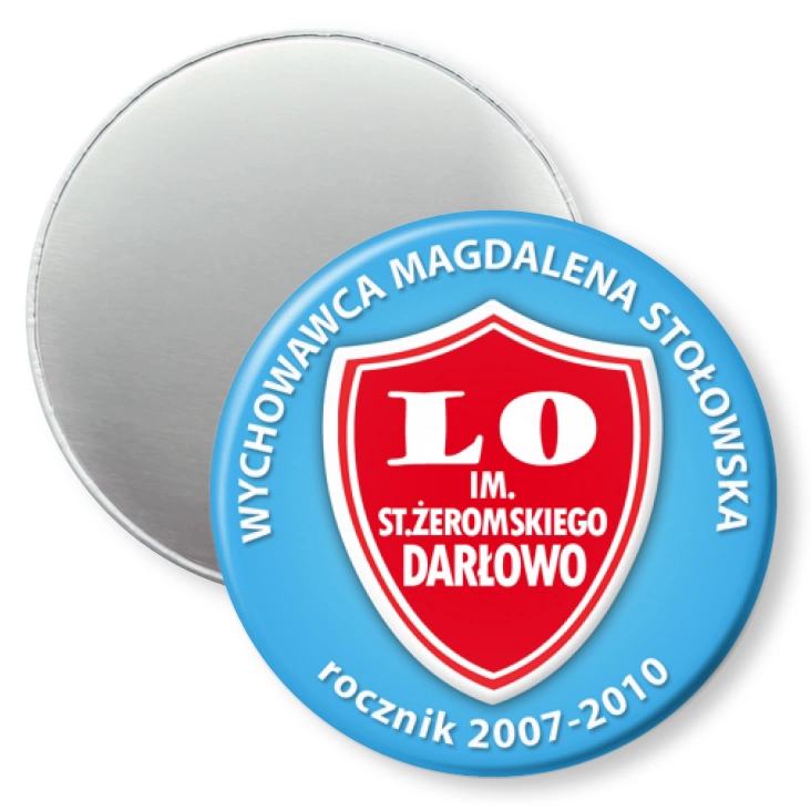 przypinka magnes LO w Darłowie