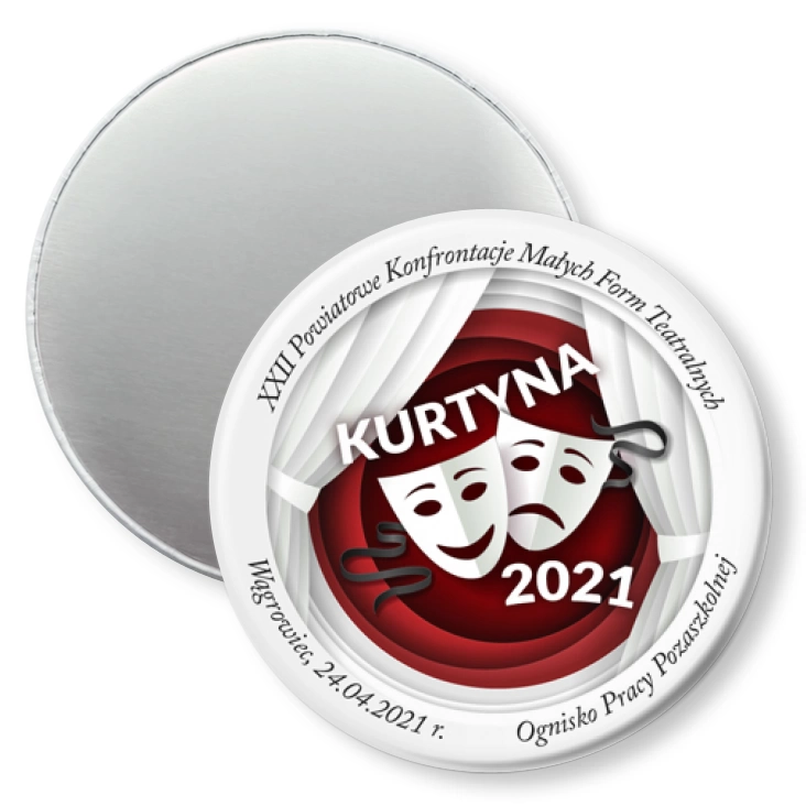 przypinka magnes Kurtyna 2021
