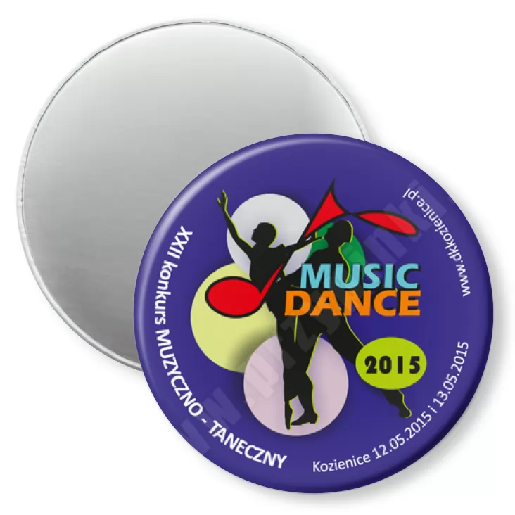 przypinka magnes Music Dance 2015