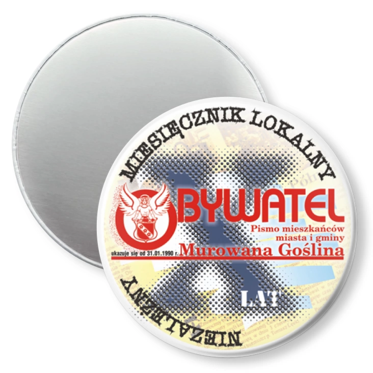 przypinka magnes Obywatel - X lat