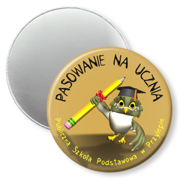 przypinka magnes Pasowanie na ucznia - SP w Przylepie