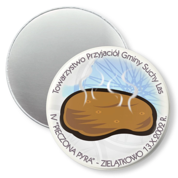 przypinka magnes Pieczona Pyra 2002