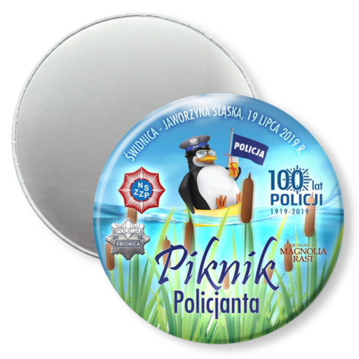 przypinka magnes Piknik Policjanta - Świdnica 2019