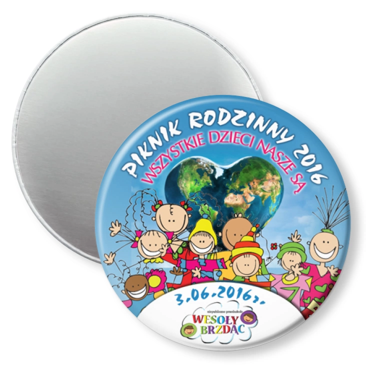 przypinka magnes Piknik rodzinny