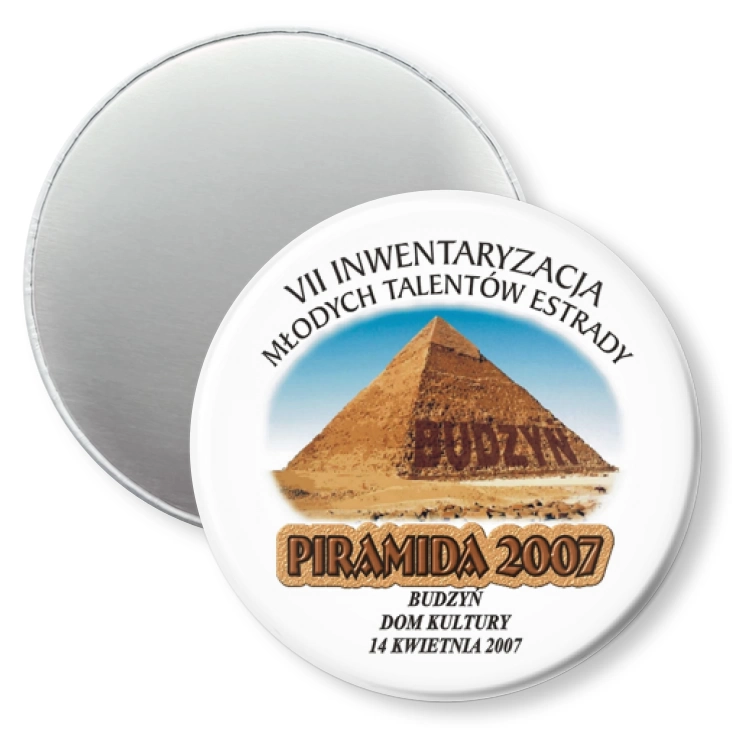 przypinka magnes Piramida 2007 - Budzyń