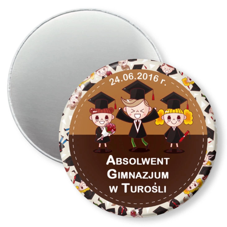 przypinka magnes Absolwent