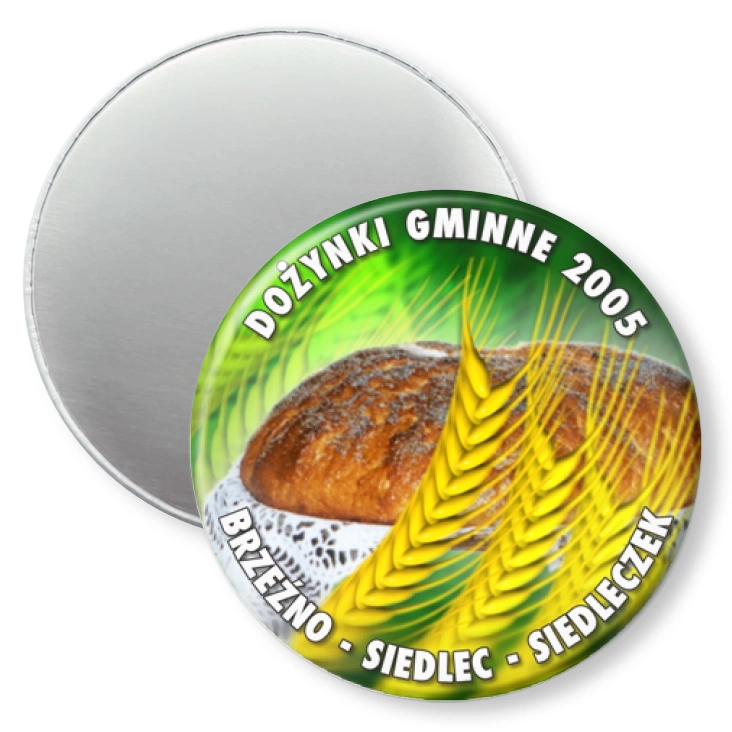 przypinka magnes Dożynki Gminne 2005 Brzeźno - Siedlec - Siedleczek