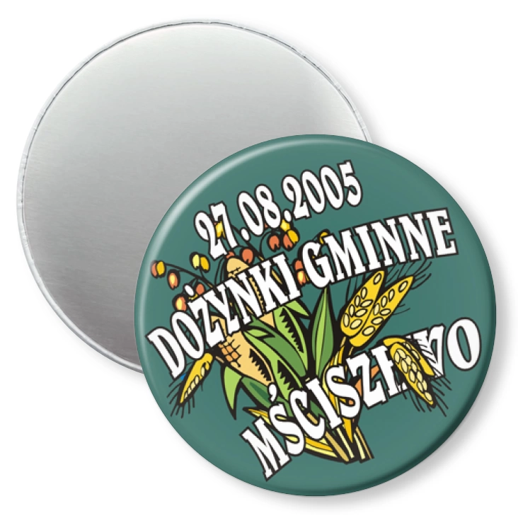 przypinka magnes Dożynki Gminne w Mściszewie