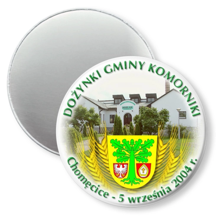 przypinka magnes Dożynki Gminy Komorniki 2004