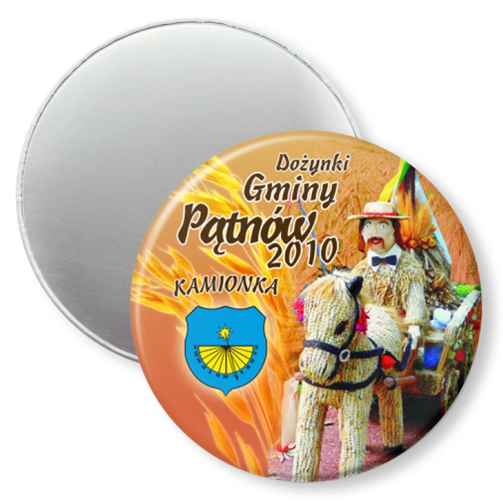 przypinka magnes Dożynki Gminy Pątnów 2010