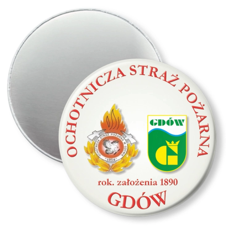przypinka magnes Gdów - Ochotnicza Straż Pożarna