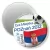 Przypinka magnes Gra Miejska - Poznań 2012 - Serbia