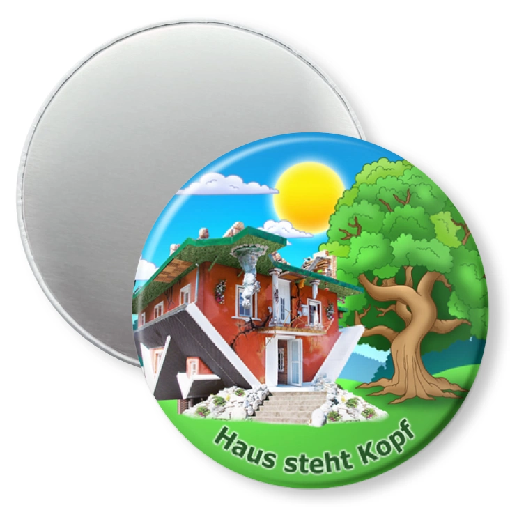 przypinka magnes Haus Steht Kopf