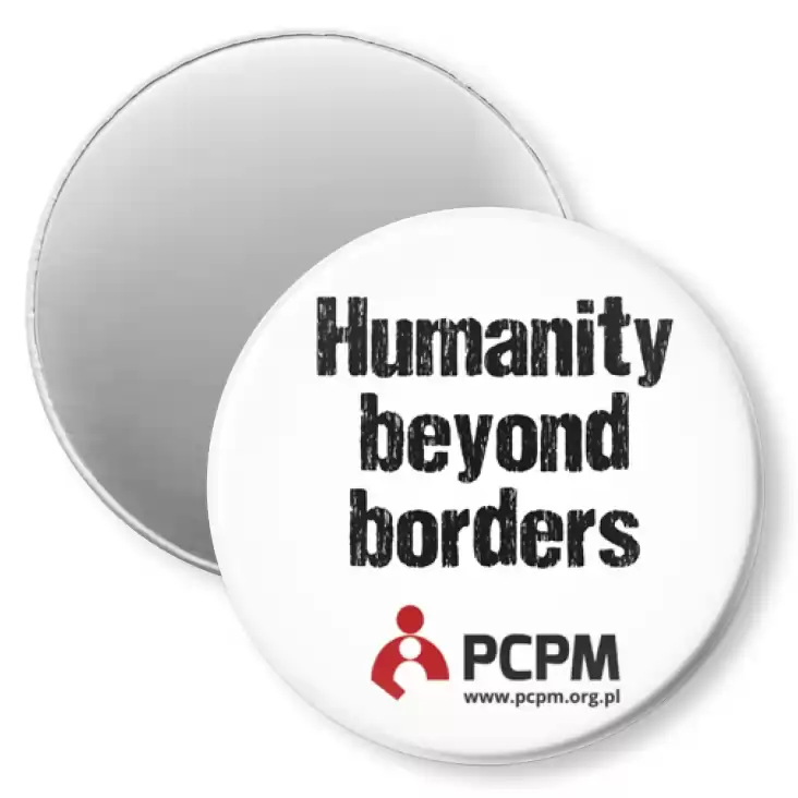 przypinka magnes Humanity beyond borders