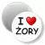 Przypinka magnes I love Żory