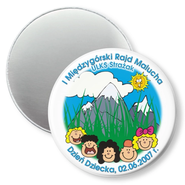 przypinka magnes I Międzygórski Rajd Malucha