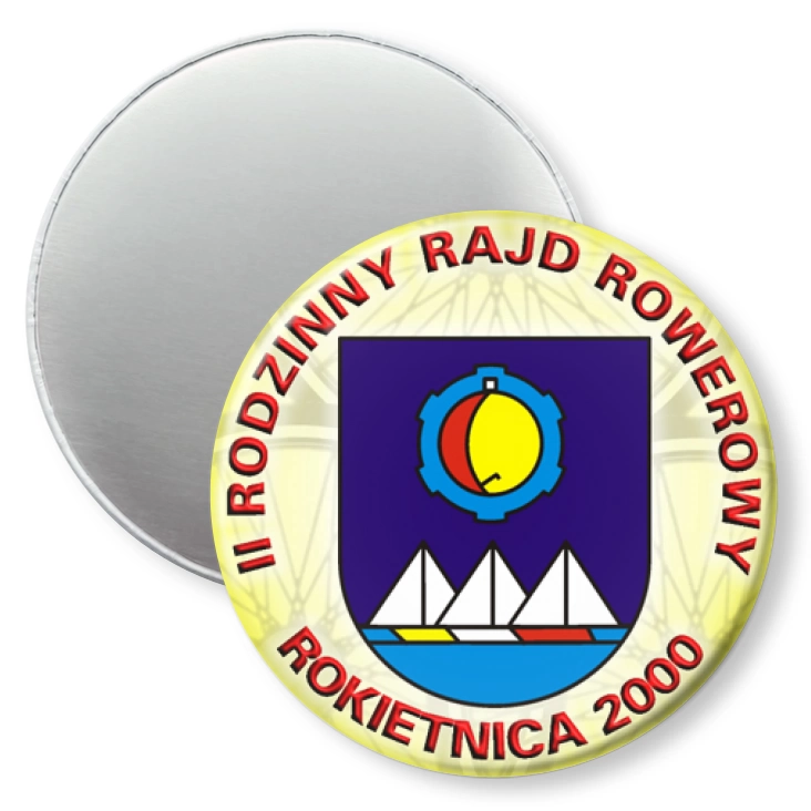 przypinka magnes II Rodzinny Rajd Rowerowy - Rokietnica 2000