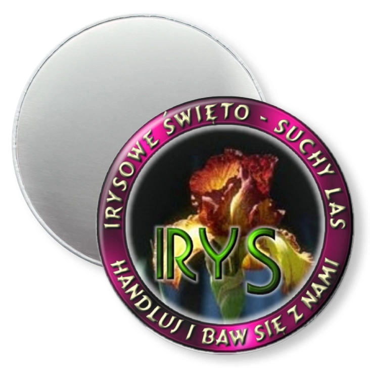 przypinka magnes Irysowe Święto - Suchy Las
