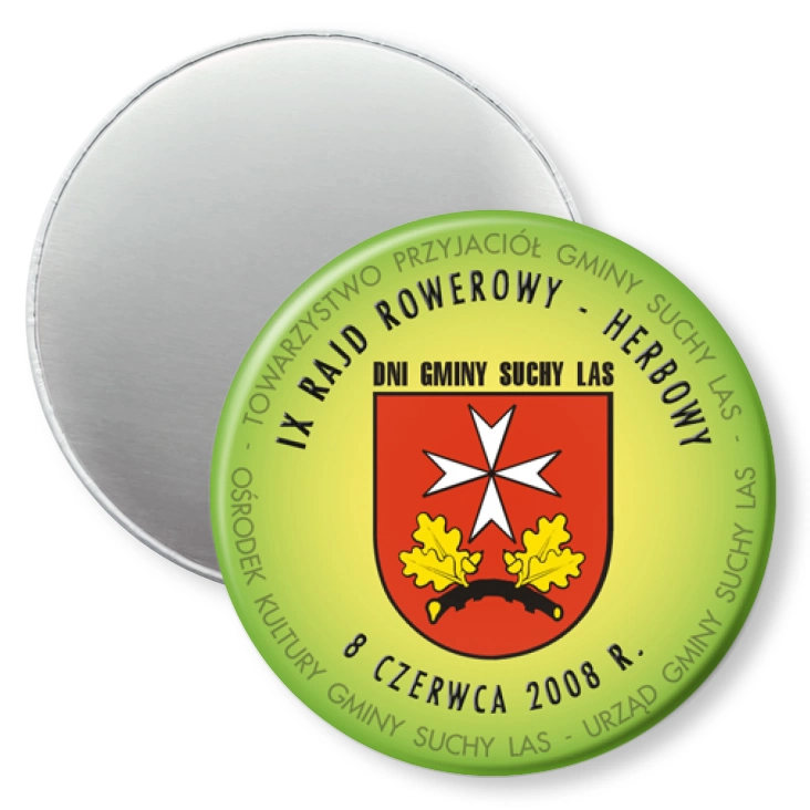 przypinka magnes IX Rajd Rowerowy Herbowy