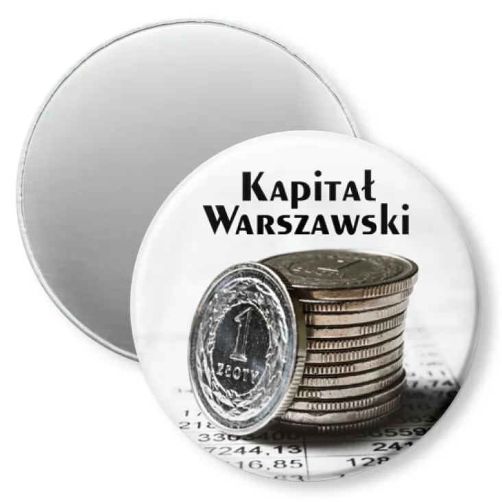 przypinka magnes Kapitał Warszawski