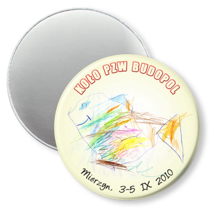 przypinka magnes Koło PZW Budopol - Mierzyn 2010