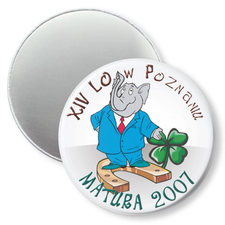 przypinka magnes Matura 2007 - XIV Lo nw Poznaniu