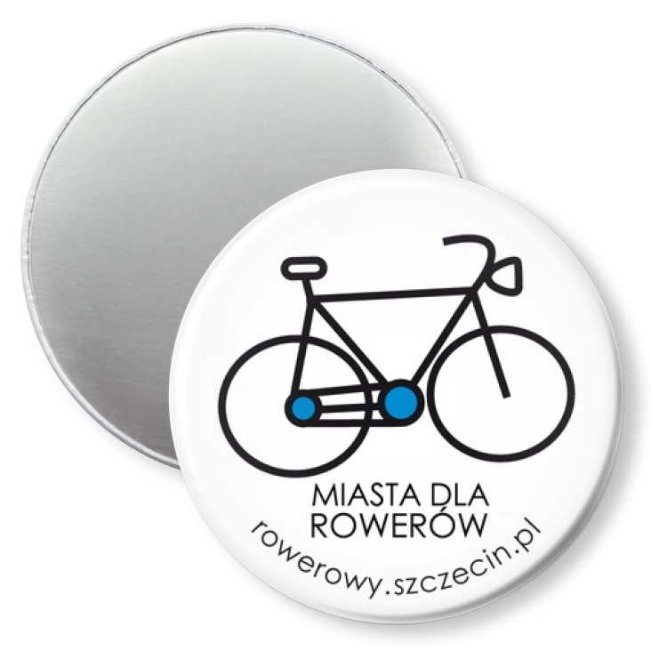 przypinka magnes Miasta dla rowerów
