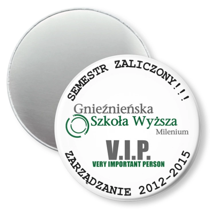 przypinka magnes Milenium - V.I.P.