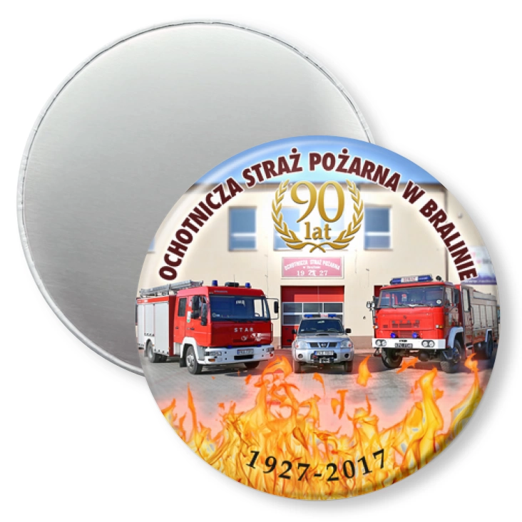przypinka magnes OSP w Bralinie