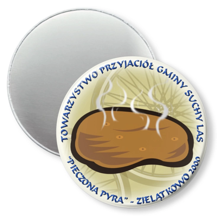 przypinka magnes Pieczona Pyra 2000