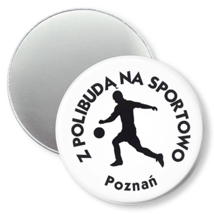 przypinka magnes Politechnika Poznańska - Piłka Nożna