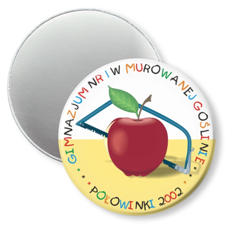 przypinka magnes Połowinki Gimnazjum nr 1 w Murowanej Goślinie