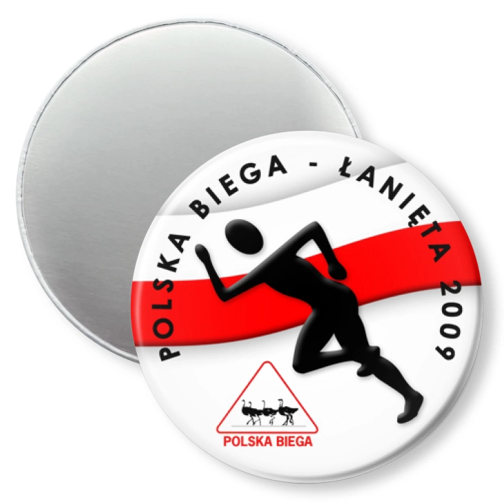 przypinka magnes Polska Biega - Łanięta 2009