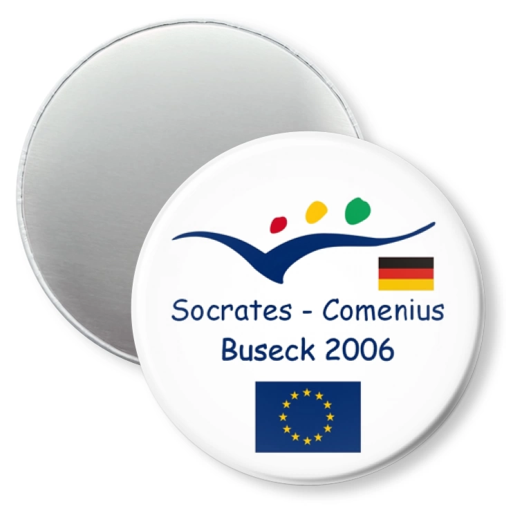 przypinka magnes Socrates Comenius Buseck 2006