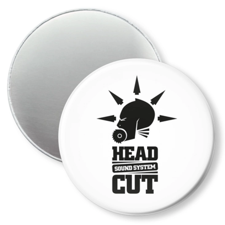 przypinka magnes Sound System Head Cut