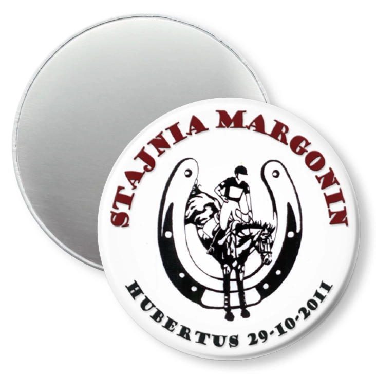 przypinka magnes Stajnia Margonin - Hubertus 2011