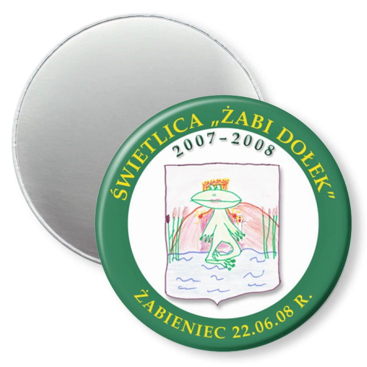 przypinka magnes Świetlica Żabi Dołek