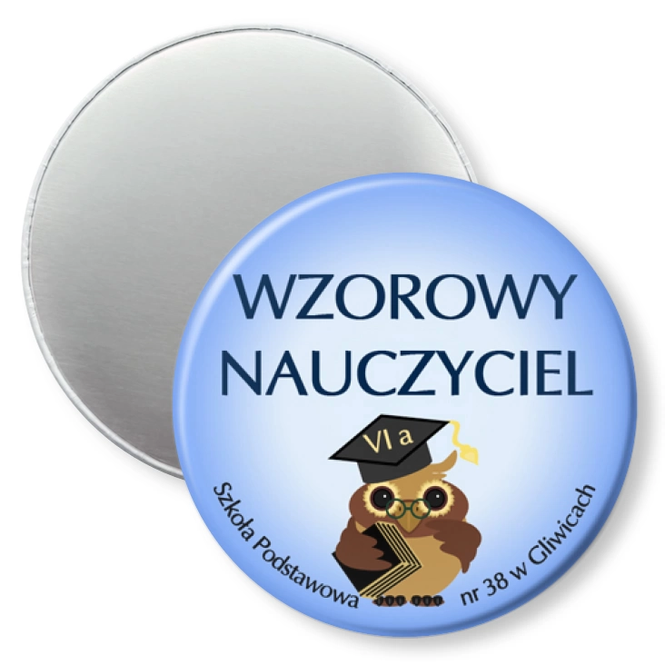 przypinka magnes Szkoła Podstawowa w Gliwicach
