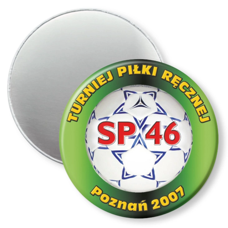 przypinka magnes Turniej Piłki Ręcznej w SP 46