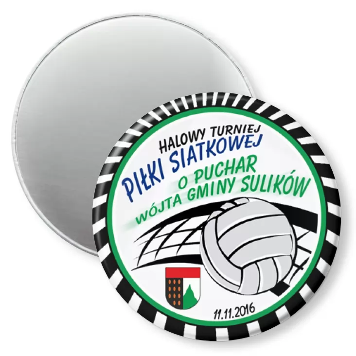 przypinka magnes Turniej Piłki Siatkowej Sulików 2016